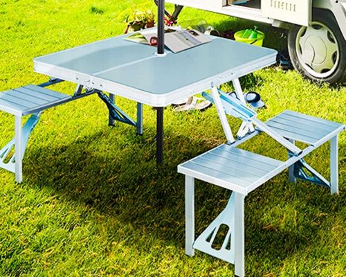 alumimun folding table; folding table; aluminum table; folding table and chair; aluminum table and chair;